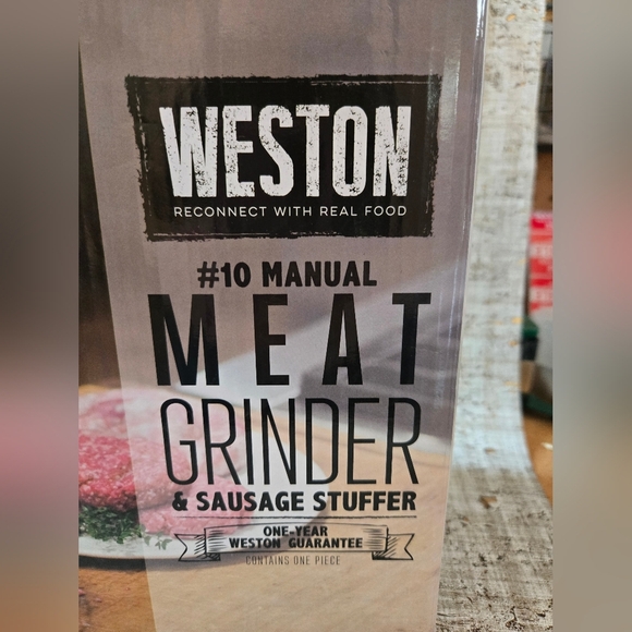 Weston #10 Meat Grinder Box Opened To Inspect - Picture 4 of 13